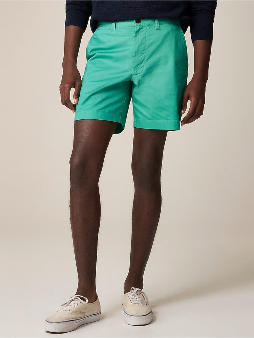 J.Crew 7" Portsider Stretch Chino Short Size W33 in Villa Green